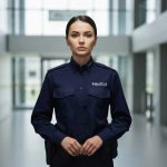 Koszula Damska Służbowa Granatowa Długi Rękaw Policja (Kopia)