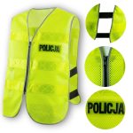 Kamizelka odblaskowa z zamkiem policyjna pagon24